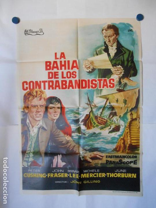 Cine: LA BAHIA DE LOS CONTRABANDISTAS - CARTEL ORIGINAL 70 X 100