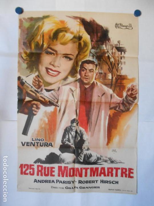 Cine: 125 RUE MONTMATRE - 1961 - CARTEL ORIGINAL 70 X 100