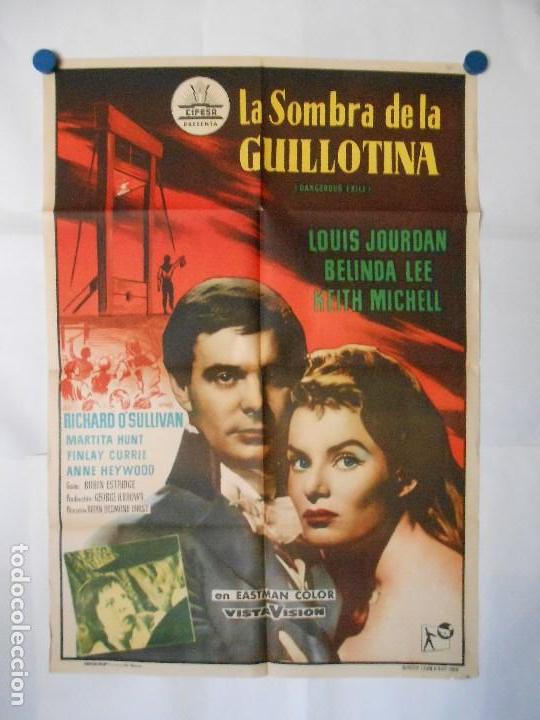 Kino: LA SOMBRA DE LA GUILLOTINA - CIFESA 1958 - CARTEL ORIGINAL  70 X 100