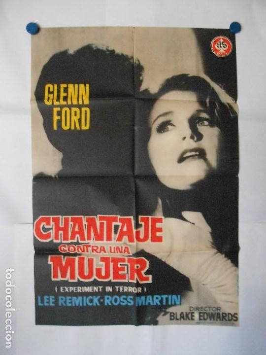 Kino: CHANTAJE CONTRA UNA MUJER - 1963 - CARTEL ORIGINAL  70 X 100
