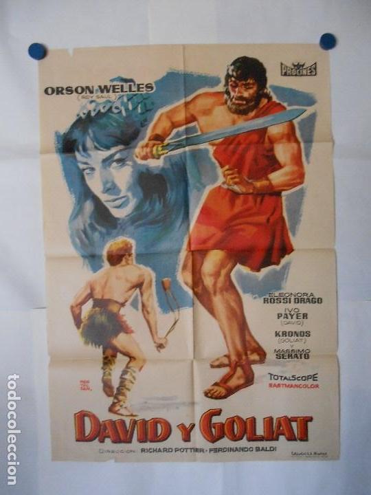 Cine: DAVID Y GOLIAT - CARTEL ORIGINAL  70 X 100