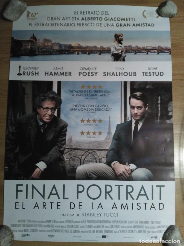 Kino: Final Portrait, el arte de la amistad - aprox 70x100 Cartel ORIGINAL cine (L57)