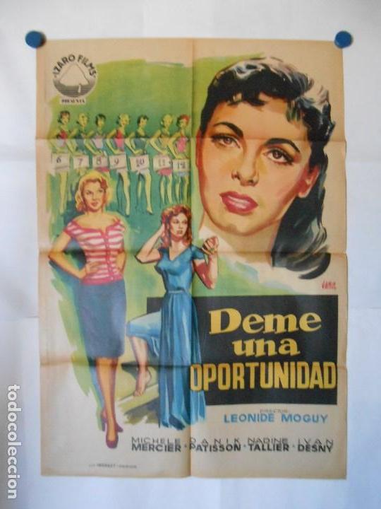 Cinema: DEME UNA OPORTUNIDAD - CARTEL LITOGRAFICO ORIGINAL 70 X 100