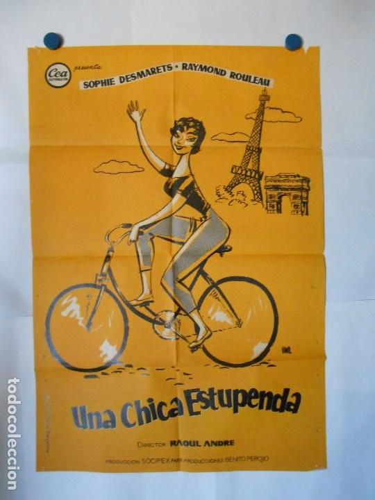 Cin&eacute;ma: UNA CHICA ESTUPENDA - CARTEL LITOGRAFICO ORIGINAL 70 X 100
