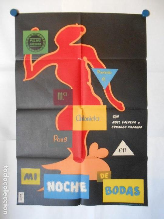 Cinema: MI NOCHE DE BODAS - CARTEL LITOGRAFICO ORIGINAL 70 X 100