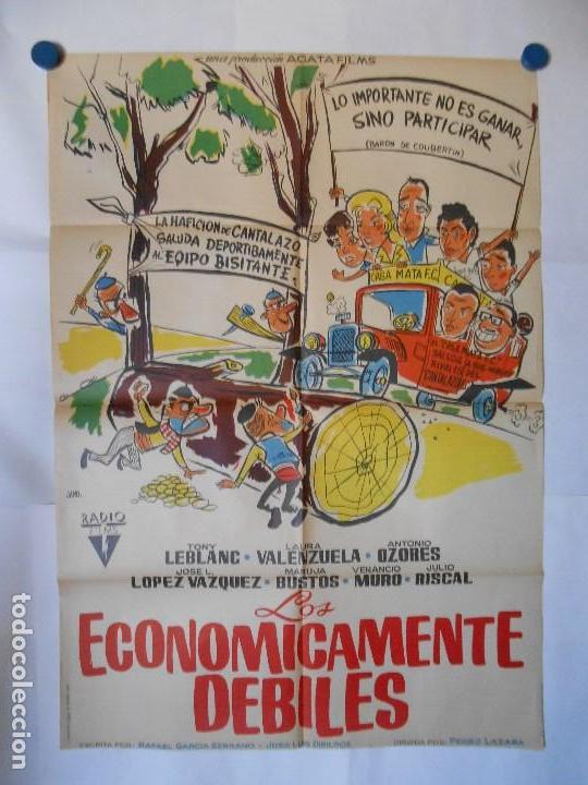 Kino: LOS ECONOMICAMENTE DEBILES - CARTEL LITOGRAFICO ORIGINAL 70 X 100