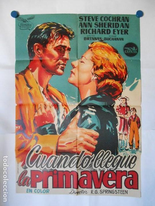 Kino: CUANDO LLEGUE LA PRIMAVERA - CARTEL LITOGRAFICO ORIGINAL 70 X 100
