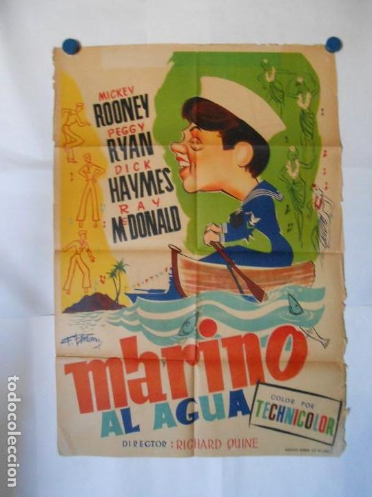 Kino: MARINO AL AGUA - CARTEL LITOGRAFICO ORIGINAL 70 X 100