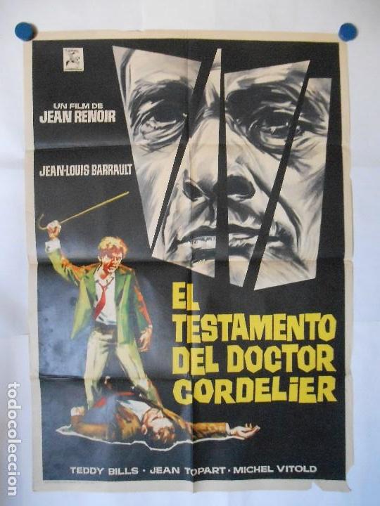 Cinema: EL TESTAMENTO DEL DOCTOR CARDELIER - CARTEL ORIGINAL 70 X 100