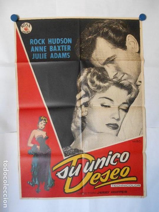 Cinema: SU UNICO DESEO - 1962 - CARTEL ORIGINAL 70 X 100
