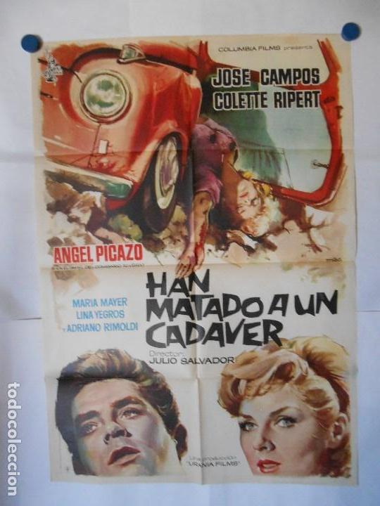 Cinema: HAN MATADO A UN CADAVER - 1961 - CARTEL ORIGINAL 70 X 100