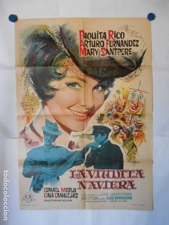 Cinema: LA VIUDITA NAVIERA - CARTEL ORIGINAL 70 X 100