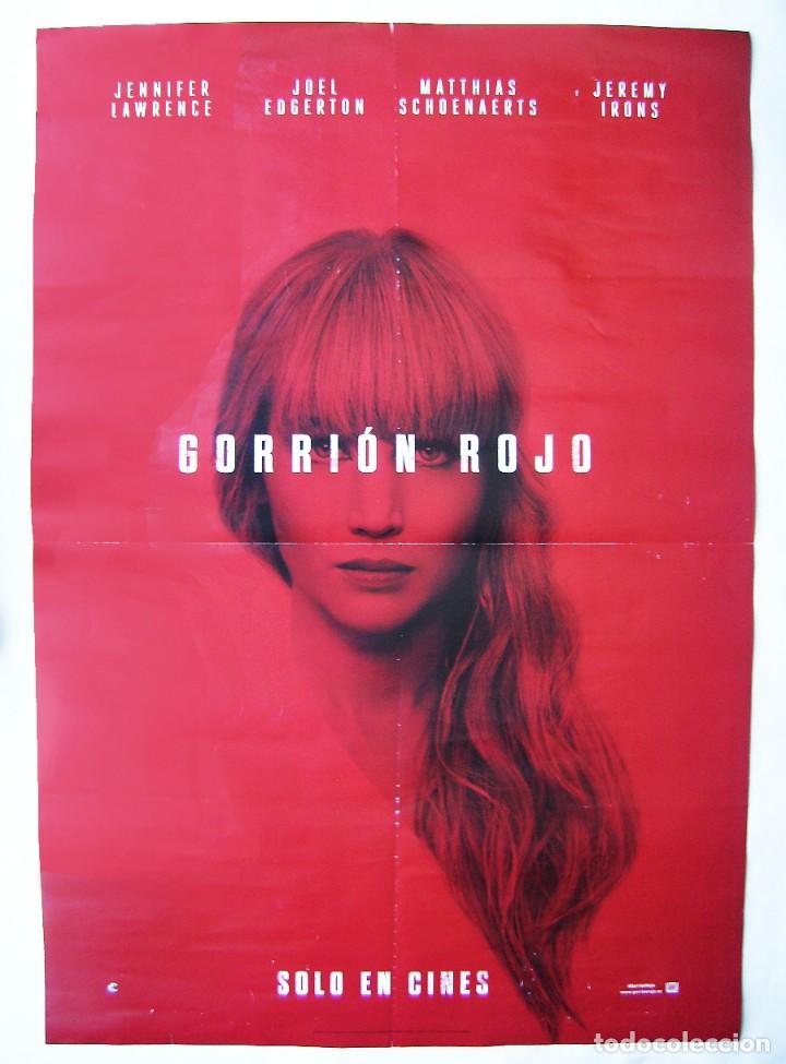 Cin&eacute;ma: GORRI&Oacute;N ROJO, con Jennifer Lawrence. POSTER PROMOCIONAL 68 X 98 cms.