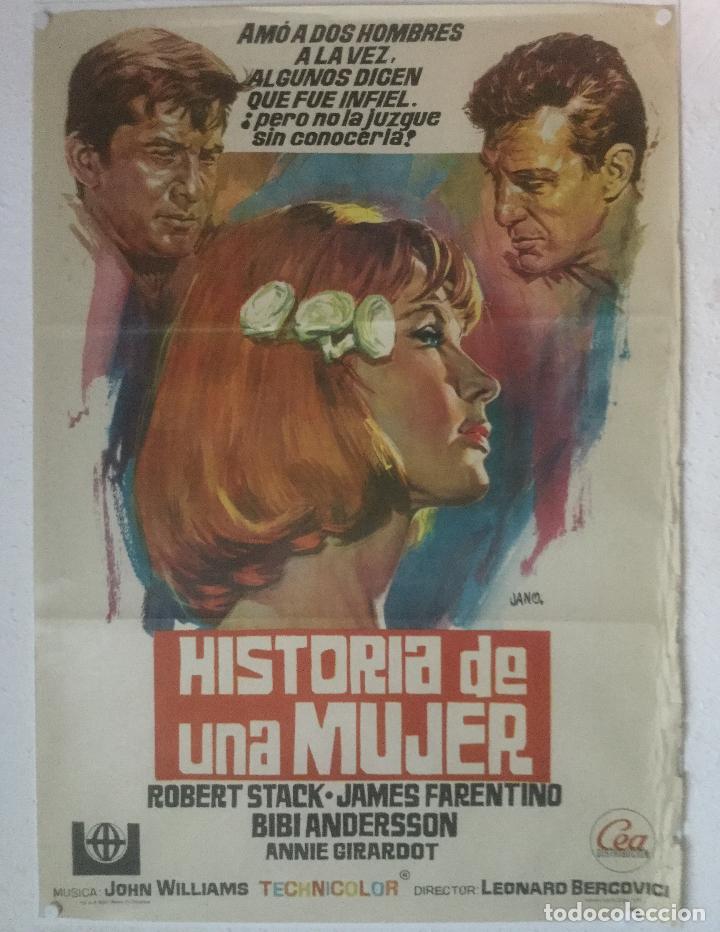 Cine: historia de una mujer - cartel poster original - robert stack bibi andersson - Foto 1