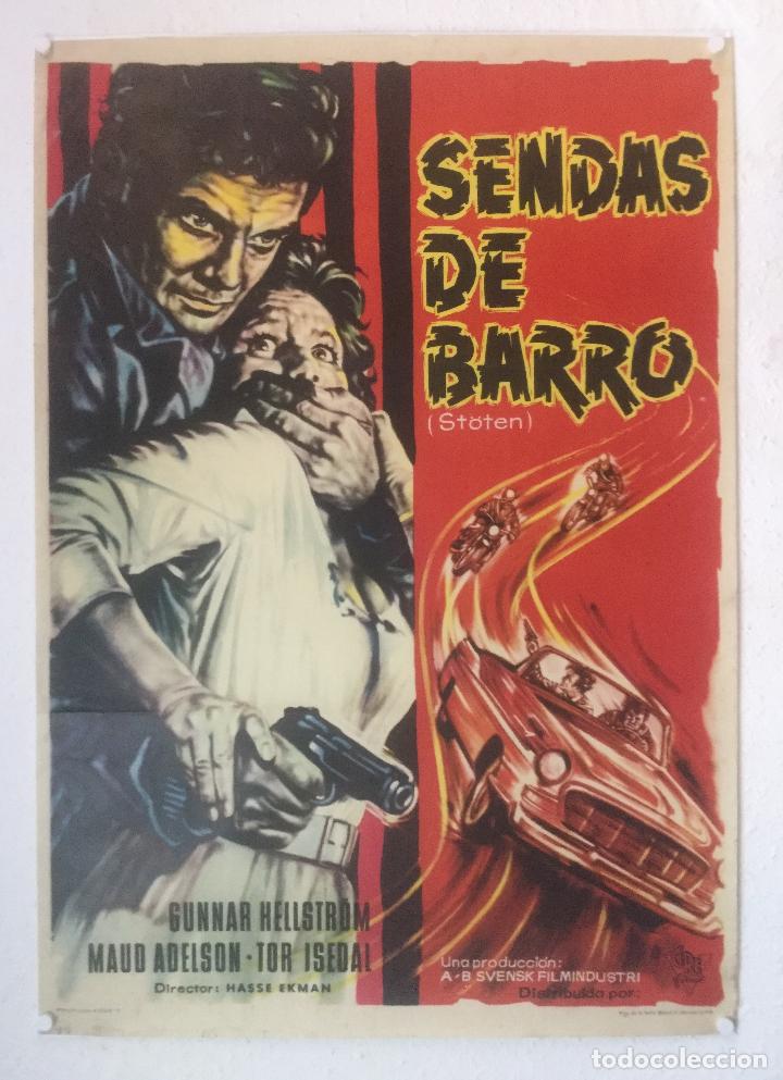 Cinema: sendas de barro - poster cartel original - stoten gunnar hellstrom cire films