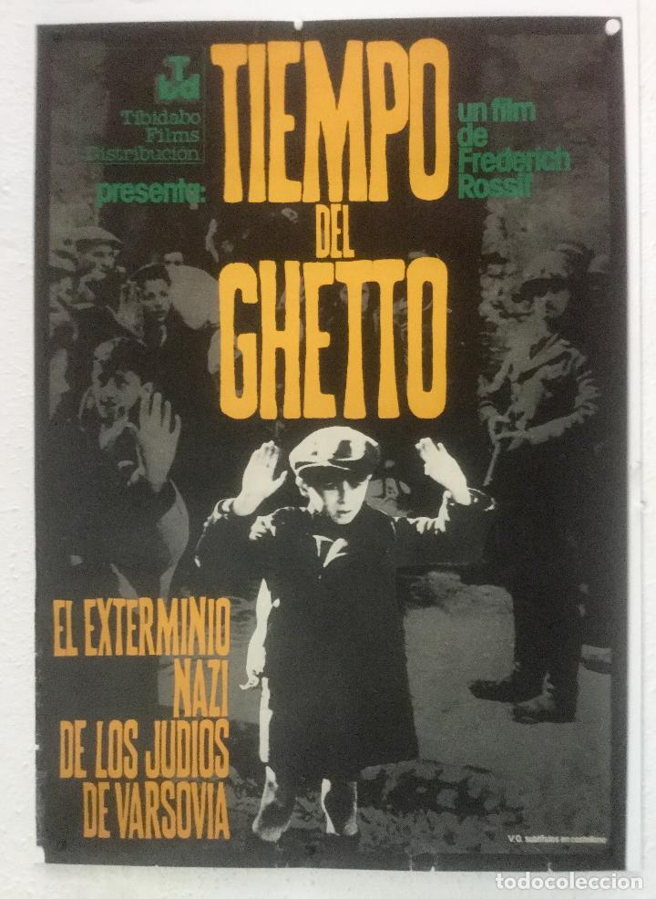 Cine: tiempo de ghetto - poster cartel original - tibidabo films frederich rosif