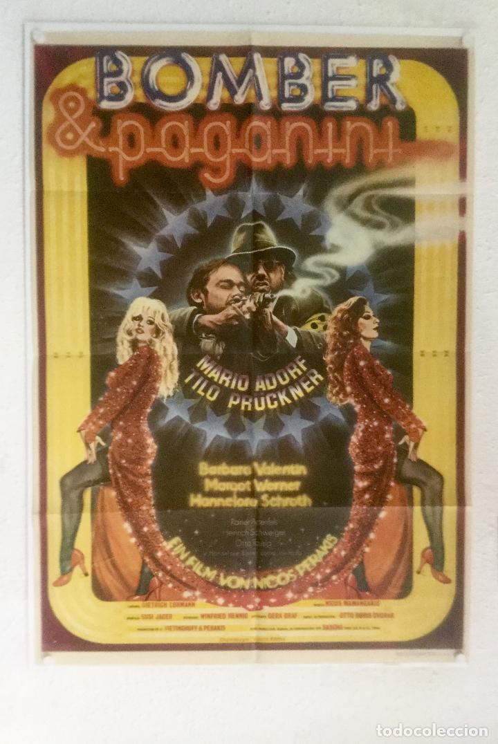Cinema: bomber & paganini - poster cartel original - mario adorf barbara valentin margot werner
