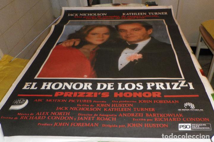 Cinema: poster cartel original de la pelicula el honor de los prizzi
