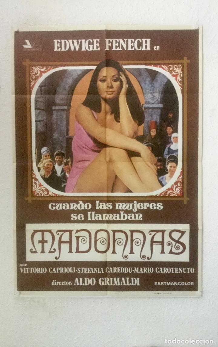 Cinema: cuando las mujeres se llamaban madonnas - poster cartel original - edwige fenech aldo grimaldi