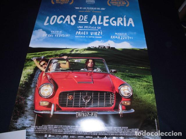 Cinema: LOCAS DE ALEGRIA. POSTER O CARTEL DE CINE. ORIGINAL.