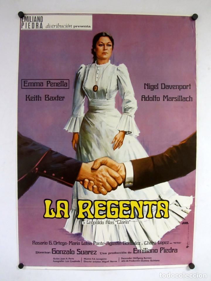 Cinema: La Regenta (1974) Emma Penella. Cartel original del estreno 100x70 cms.