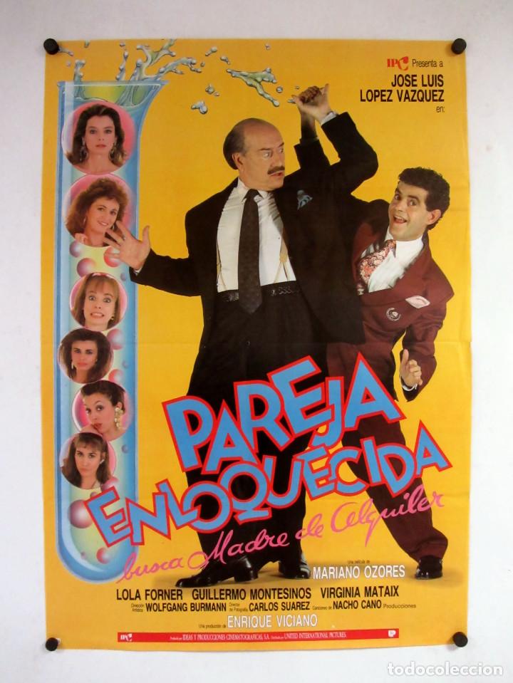 Cin&eacute;ma: Pareja enloquecida busca madre de alquiler (1990) Cartel original del estreno de la pel&iacute;cula 100x70