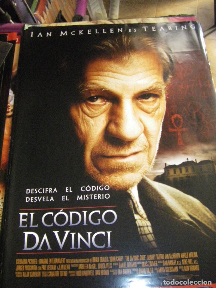 Cine: Poster El c&oacute;digo da Vinci. Ian McKellen 97x68 cms - Foto 1