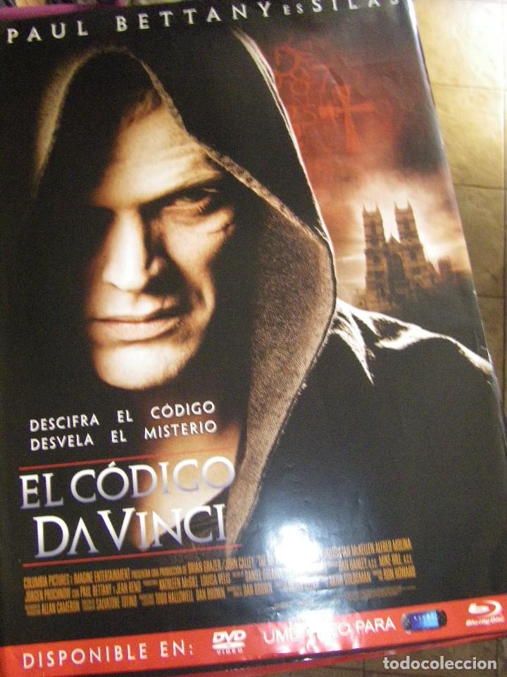 Cine: Poster El c&oacute;digo da Vinci. Paul Bettany 97x68 cms - Foto 1