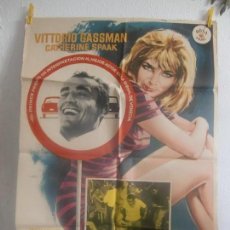 Cinema: CARTEL CINE ORIG LA ESCAPADA (1962) 70X100 / VITTORIO GASSMAN / CATHERINE SPAAK / MAC. Lote 128647951