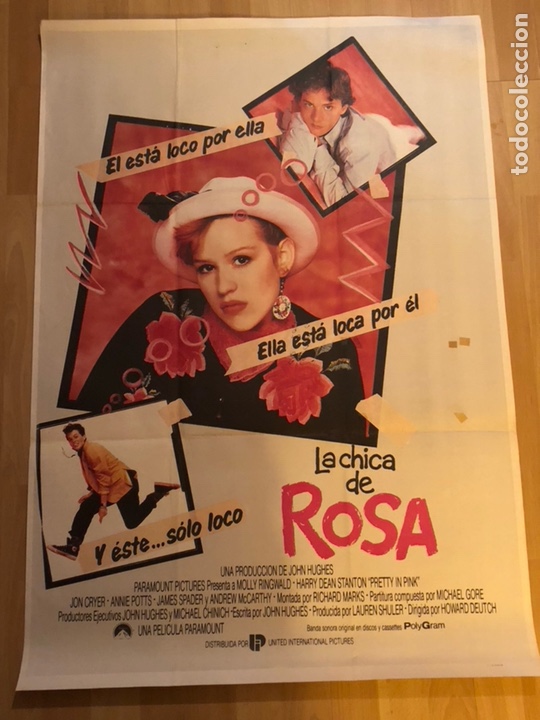 Cin&eacute;ma: Poster o cartel la chica de rosa.molly ringwald
