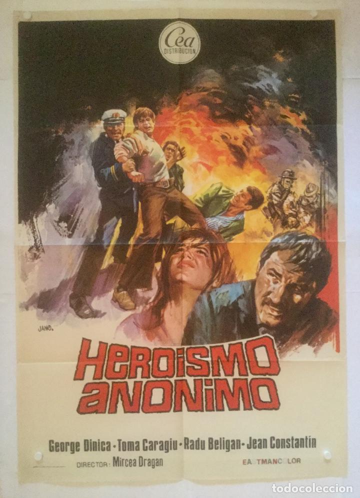 Cine: heroismo anonimo - poster cartel original - george dinica toma caragiu  jano