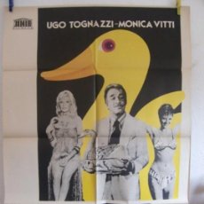 Cinéma: CARTEL CINE ORIG PATO A LA NARANJA (1975) 70X100 / UGO TOGNAZZI / MONICA VITTI. Lote 280916868
