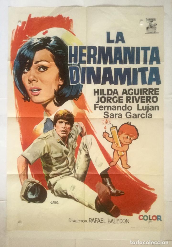 Cin&eacute;ma: la hermanita dinamita - poster cartel original cine - hilda aguirre jorge riverosara garcia