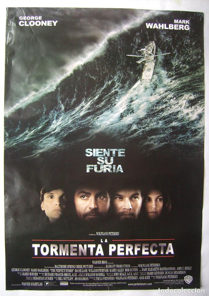 Cine: TORMENTA PERFECTA, con George Cloomey. POSTER 67x 96 cms. 2000.