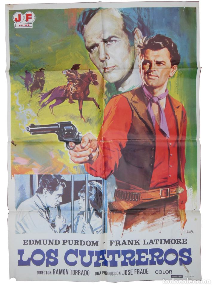 Cine: LOS CUATREROS. JANO (Dise&ntilde;o) TORRADO Ram&oacute;n (Director) 1980 Edmund Purdom, Frank Latimore, etc