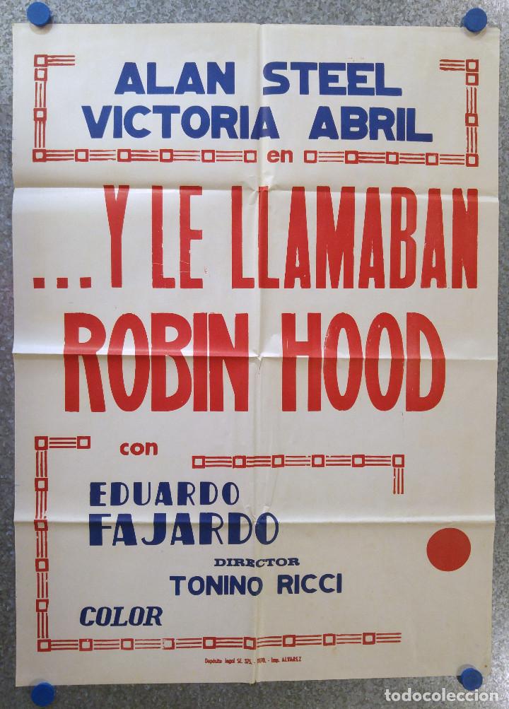 Cin&eacute;ma: .....Y LE LLAMABAN ROBIN HOOD.  ALAN STEEL VICTORIA ABRIL CON EDUARDO FAJARDO,TONINO RICCI. RARO
