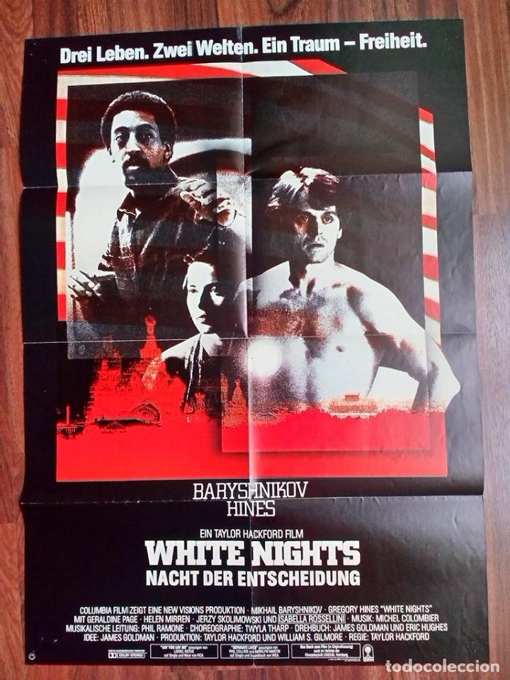 Cin&eacute;ma: 1985-NOCHES DE SOL-WHITE NIGHTS -POSTER CARTEL CINE PELICULA ORIGINAL-GRANDE 84x60 CM-OSCAR CANCION