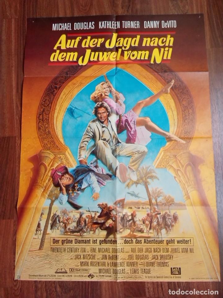 Cin&eacute;ma: 1985- LA JOYA DEL NILO -THE JEWEL OF THE NILE- POSTER CARTEL CINE PELICULA ORIGINAL-GRANDE 84x60 CM