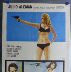 Cine: PELIGRO MUJERES EN ACCION - JULIO ALEMAN, ALMA DELIA FUENTES - AÑO 1970