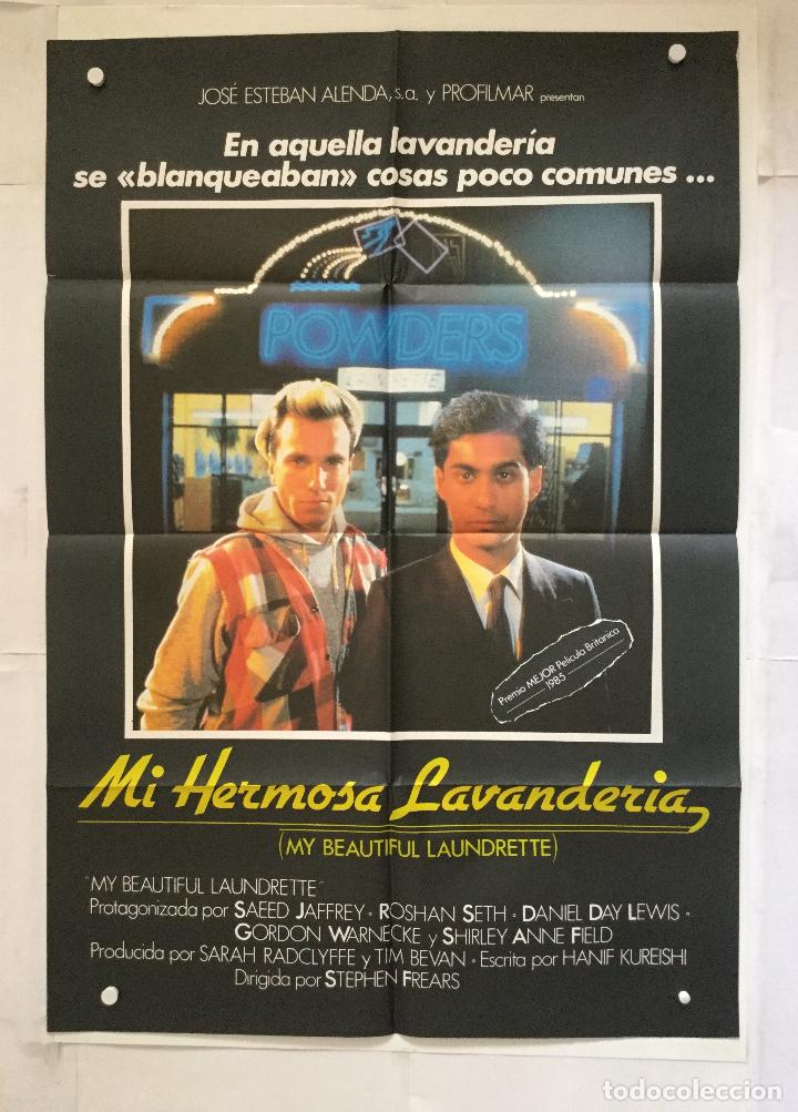 Cinema: mi hermosa lavenderia - POSTER CARTEL ORIGINAL - my beautiful laundrette daniel day lewis tema gay
