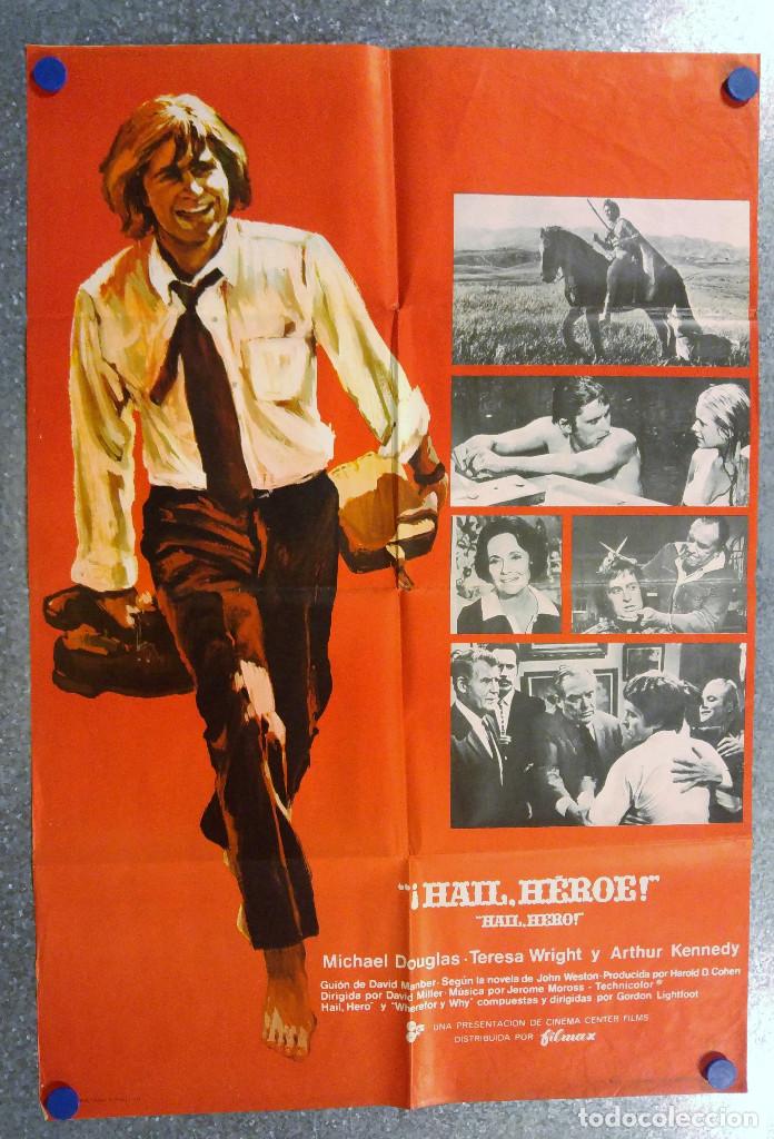 Cine: HAIL, HEROE. MICHAEL DOUGLAS, TERESA WRIGHT. A&Ntilde;O 1971 - Foto 1