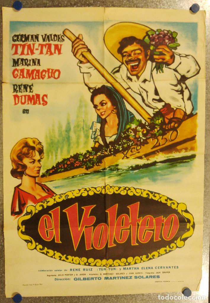 Cine: EL VIOLETERO. TIN TAN, MARINA CAMACHO, RENE DUMAS. A&Ntilde;O 1962