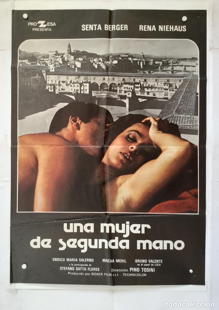 Cinema: una mujer de segunda mano - poster cartel original - senta berger rena niehaus e maria salerno
