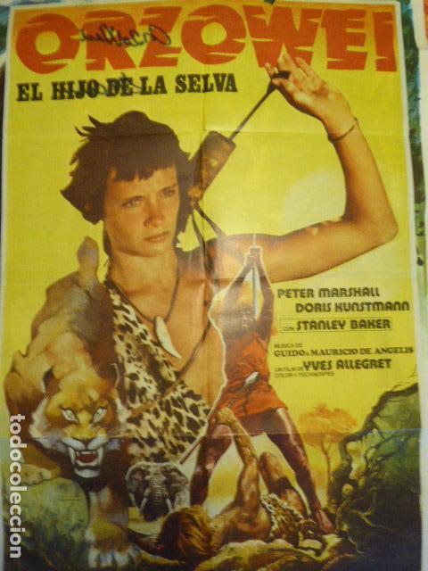 Cin&eacute;ma: CARTEL DE CINE- MOVIE POSTER.  ORZOWEI EL HIJO DE LA SELVA