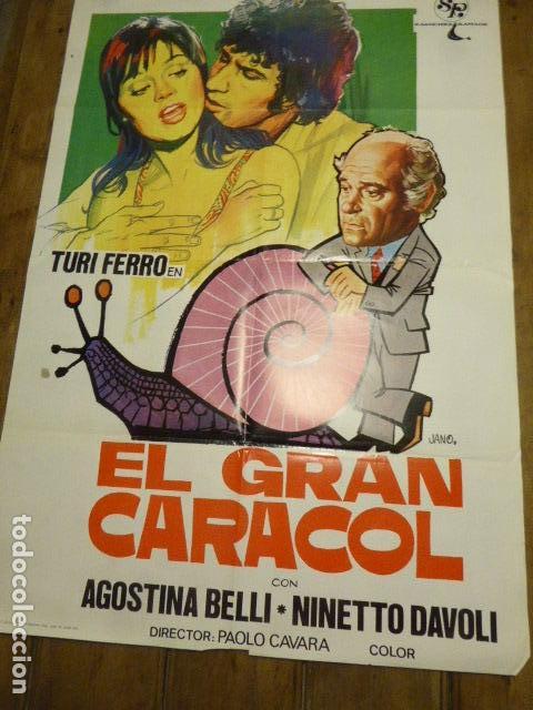 Cin&eacute;ma: CARTEL DE CINE- MOVIE POSTER. EL GRAN CARACOL. 100X70 CM