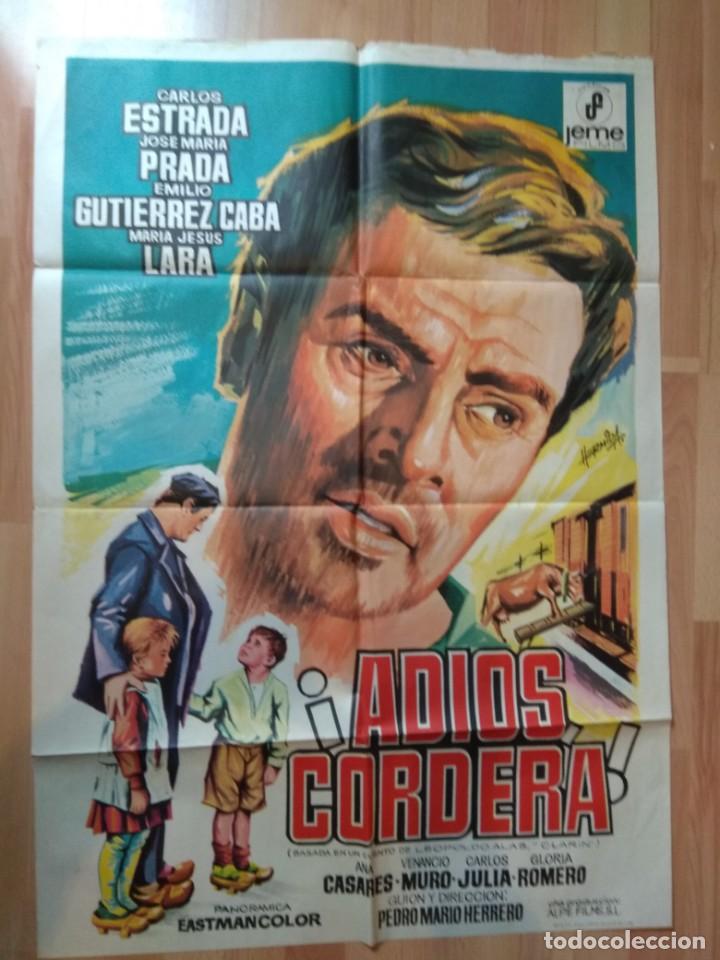 Cine: B-POSTER DE LA PELICULA -- ADIOS CORDERA - Foto 1