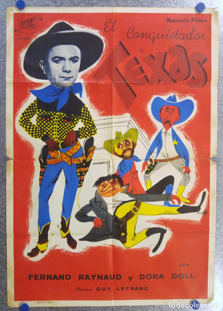 Cinema: EL CONQUISTADOR DE TEXAS FERNAND RAYNAUD, DORA DOLL,  GUY LEFRANC ESTRENO