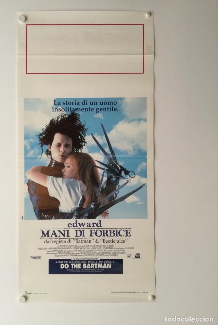 Cinema: eduardo manostijeras - poster cartel original italia - edward mani di forbice Scissorhands