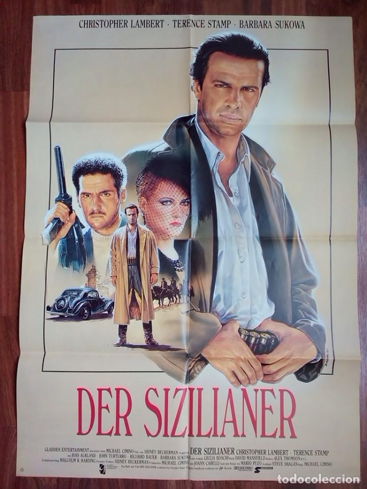 Cin&eacute;ma: 1987-EL SICILIANO-THE SICILIAN-POSTER CARTEL CINE PELICULA ORIGINAL-GRANDE 84x60 CM
