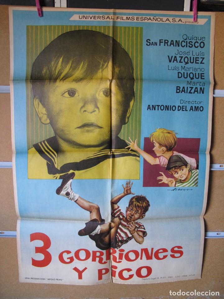 Cinema: L1320 TRES GORRIONES Y PICO